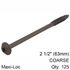 KREG Hd Protec Kote Pocket Hole Screws 64mm 2.50' #14 Coarse Thread Mx